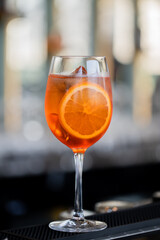 Mocktails and cocktails in the restaurant bar