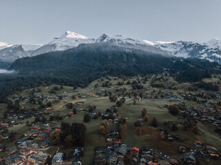 view from the top of the mountain First in Grindelwald