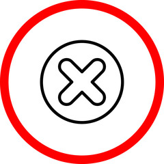 Fototapeta premium Cross Icon