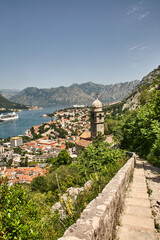 Fototapeta na wymiar Montenegro, Kotor, Festung, Ruine