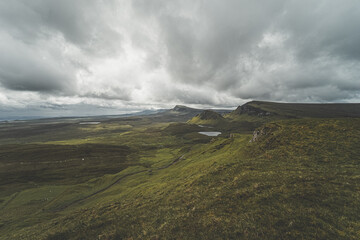 Quiraing walk on the Isle of Skye in Scotland