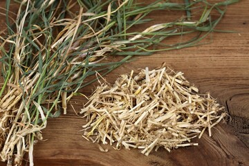 Dried Elytrigia repens roots,  common weed called couch grass.  Used in herbal medicine.   Very...
