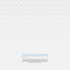 Islamic design greeting card background template with decorative colorful details of Islamic art ornaments floral mosaic vector illustration