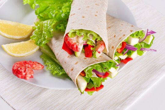 Vegetarian Salad Tortilla wraps