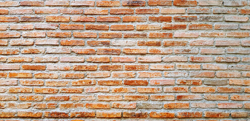 Brown or red brick wall for background. Line pattern and grunge, rough wallpaper. Building and...