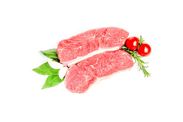 Rostbraten rohe St&uuml;cke  - Pieces of raw roast beef meat 
