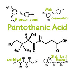 Chemical formula for healthy ingredient sticker