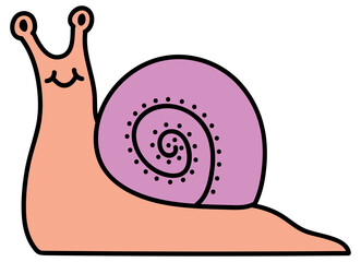 Cartoon Funny Snail