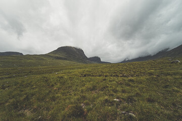 Green Scotland mountain landscapes