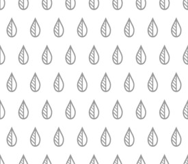 Flower geometric pattern. Seamless vector background. White and gray ornament.