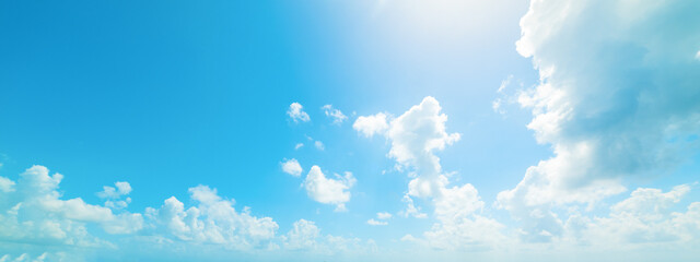 Blue sky with clouds in Guadeloupe