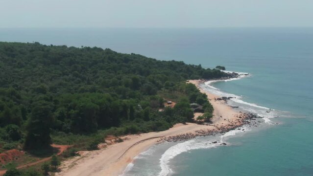 Beautiful beach in West Africa, Liberia, Robertsport