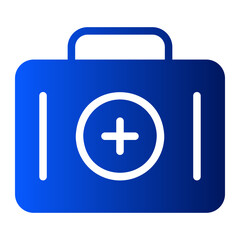 medical kit gradient icon