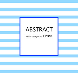 Blue horizontal stripes on a white background for text. Vector background design for your advertising text, social networks. Photo frame. Design of greeting cards, invitations, calendars.
