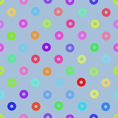 seamless pattern with circles on purple