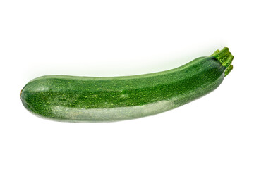 Fresh zucchini, squash, isolated on a white background.