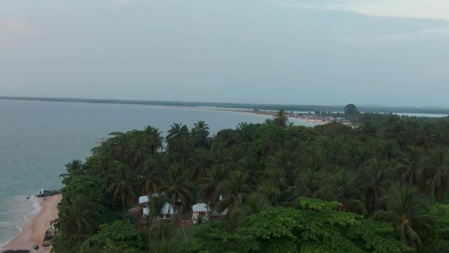 beautiful beach near Robertsport in Liberia