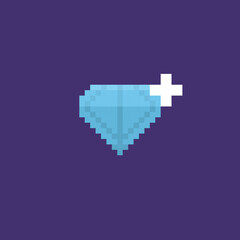 pixel icons. add diamonds or top up. bit style. illustration concept design. assets, games, elements