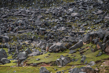 VIEW OF ROCKY MOUNTAIN IN PERU