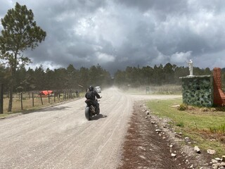 Obraz premium riding a bike