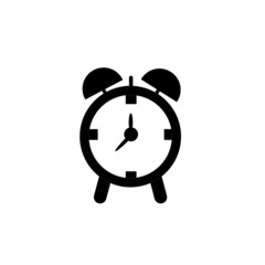alarm clock icon vector with simple design