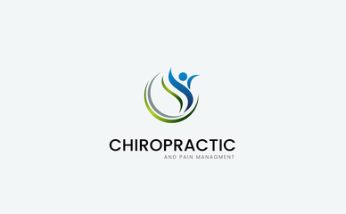 Fototapeta premium An excellent logo template which is perfect for Chiropractic medical company.