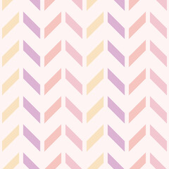 Geometric chevron vector pattern, pastel abstract background