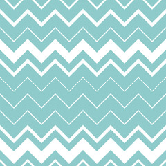 Geometric chevron vector pattern, white and teal abstract background