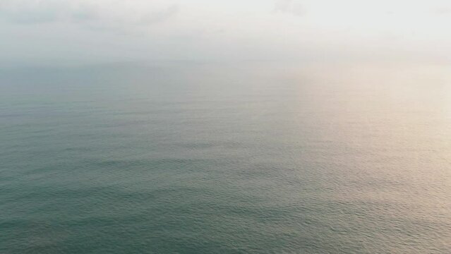 Sunset above the Atlantic Ocean at the Coast of Monrovia in Liberia