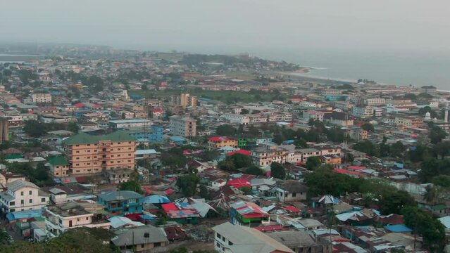 Landscape of the capital of Liberia - Monrovia