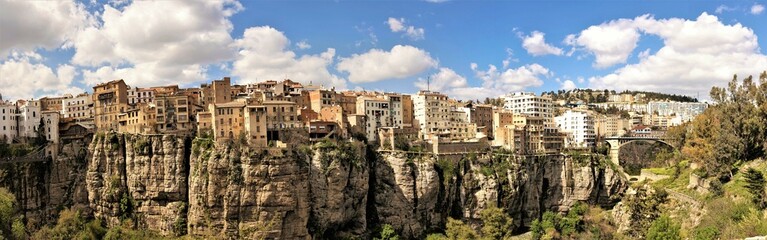 View of Constantine city on the cliff, Algeria - obrazy, fototapety, plakaty