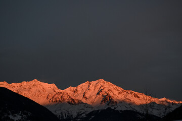 tramonto montagna 