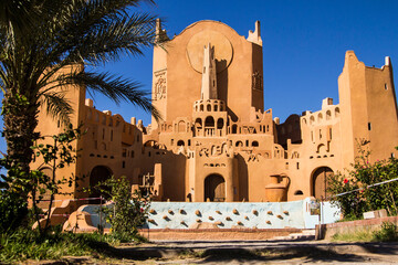Sidi Abaz monument in Ghardaia city, M'Zab architecture, Algeria - obrazy, fototapety, plakaty