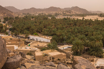 Old Djanet town, oasis town in the south of Algeria.