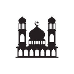 mosque logo icon design template vector