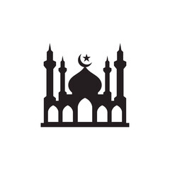 mosque logo icon design template vector