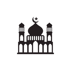 mosque logo icon design template vector