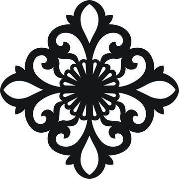 An ornamental floral abstract design that can be used for coloring pages,  background, seamless design