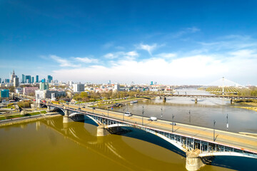 Panorama Warszawy, widok z okolic Mostu Poniatowskiego