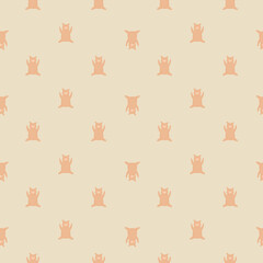Seamless pattern cute pigs. Background of chubby piggy in doodle style.