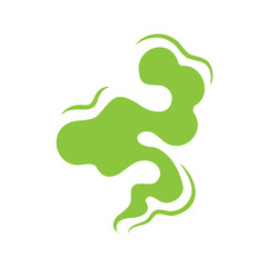 Smoke effect. Bad smell and dust floating in the air.