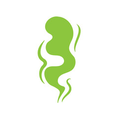 Smoke effect. Bad smell and dust floating in the air.