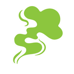 Smoke effect. Bad smell and dust floating in the air.