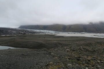 Glacier of the nature in Iceland