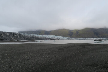 Glacier of the nature in Iceland