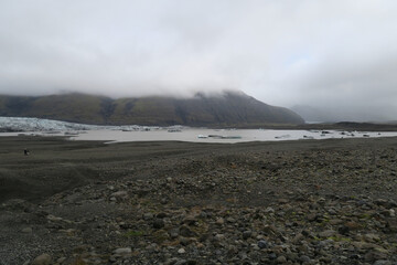 Glacier of the nature in Iceland