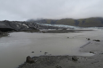 Glacier of the nature in Iceland