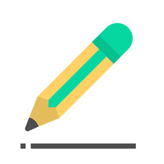 pencil flat icon 