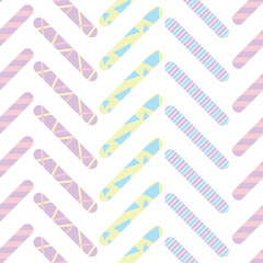 Pastel vector chevron pattern, geometric abstract background