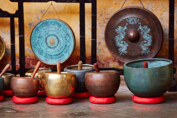 old antiques in the traditional market